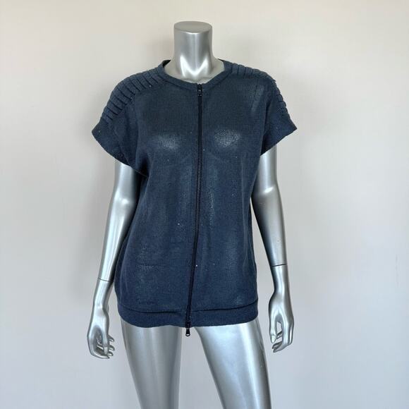 Brunello Cucinelli women zipper top size L Authentic - Picture 1 of 8